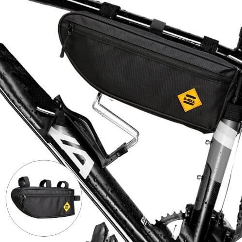 Cycling Bag Bicycle Upper Tube Front Frame Mobile Phone Storage Bag Rainproof Road Riding ToolBag MTB Triangle Saddle Bag