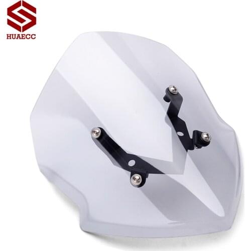Motorcycle Windshield Windscreen Wind Deflectors for Kawasaki Z125 2019 2020