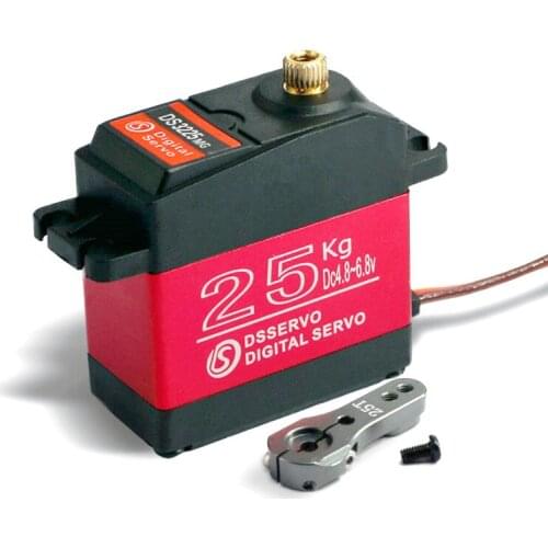 25kg Waterproof Digital Servo DS3225 Metal Gear High Torque Climbing Vehicle / Robot Arm Waterproof Servo For Rc Racing Car Part