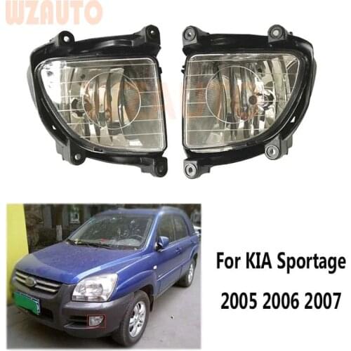 WZAUTO Left and Right Driving Front Bumper Fog light Fog Lamp For KIA Sportage 2005 2006 2007