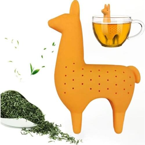 1PCS Creative Tea Infuser Reusable Food Grade Silicone Special Yellow Animal Tea Leaf Filter for Kitchen Gadget Teaware
