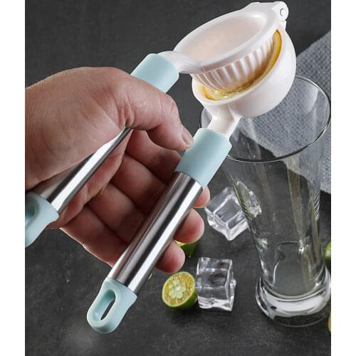 1PC Lemon Juice Citrus Presser Hand Fruit Juicer Squeezer Kitchen cooking Tools Blue and Gray Color KX 201