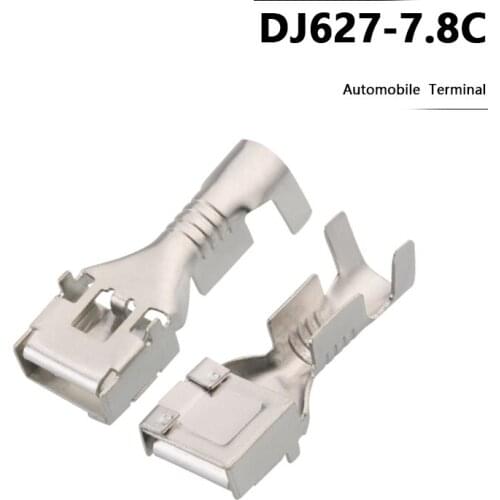 100 PCS 7.8 female plug spring terminal plug DJ627-7.8C car with 0.5-2.5 square docking