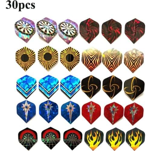 15/30/60 pcs Dart Flights Multiple Styles Colorful PET Darts Flights high quality durable PVC Dart Accessories