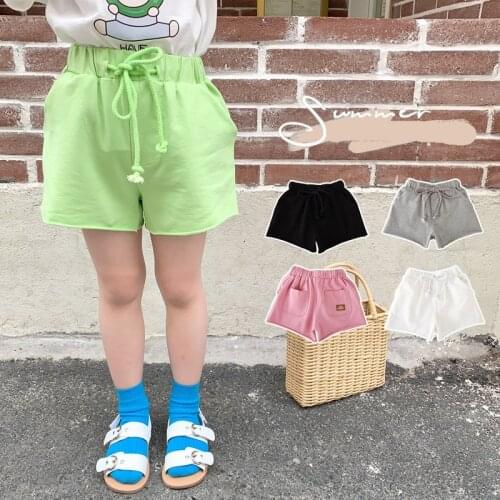 2021 Summer New Kids Shorts 2-8 Years Baby Girls Casual Loose Cotton Short Pants Childrens Fashion Sport Shorts for Girls Pants
