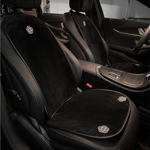 Car Cushion Winter Short Plush Single Butt Cushion Cartoon Cute Four Seasons Universal Female Rear Three-piece Suit Cushion