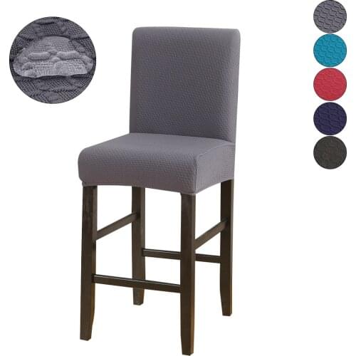Armless Bar Stool Seat Cover Dining Chair Cover Waterproof Pub Stretch Spandex Slipcover Cafe Barstool Home Decor Chair Case