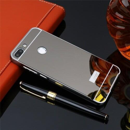 Huawei Honor 9 Lite 2017 Case Plating Metal Frame with Mirror Back Cover Hard Phone Case for Huawei Honor 9 Lite 2017 Hard Cover