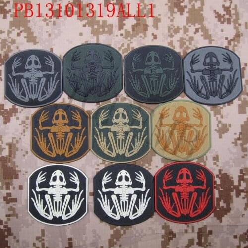 Devgru NSWDG SEALTEAM Skull Skeleton frog Tactical military morale 3D PVC patch