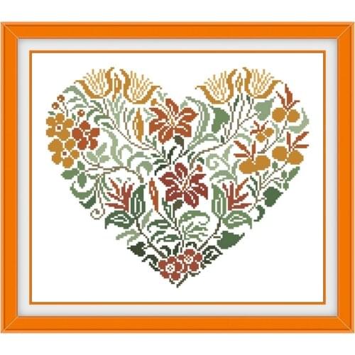 Ancient flower A cross stitch kits Dreampattern embroidery needlework sets 18ct 14ct 11ct white cloth DIY handmade