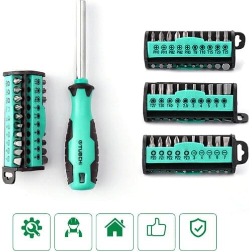 Screwdriver Set 30 In 1 Magnetic Hand Tool Torx Bit Set Multi-function Screw Driver Home Bicycle Car Repair Tools Accessories