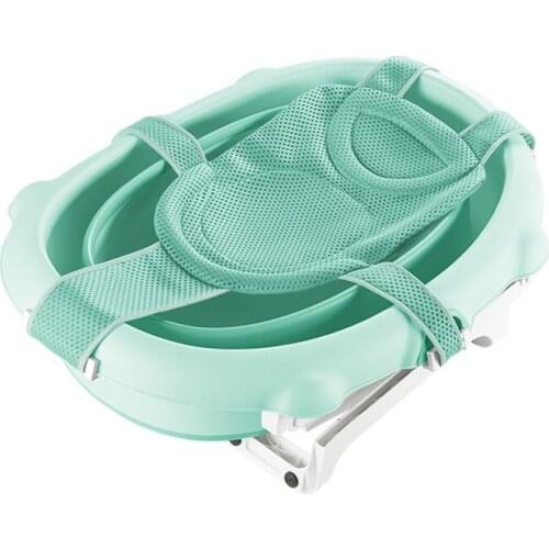 Non-slip Baby Bath Mat Baby Portable Mattress Five-point net bath pocket Comfort Pad Cute Newborn Bathroom Safety Products 2021