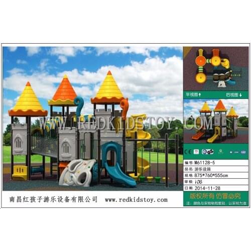 Exported to Russia EN1176 Big Park Equipment CE Approved Children Outdoor Playground M-61128