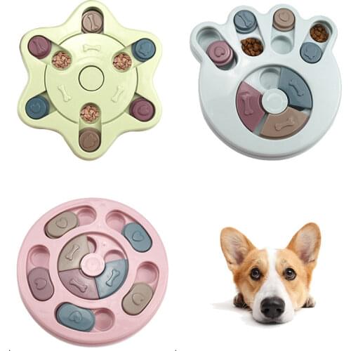 Pet IQ improves slow food tray game cat accessories leaky food interactive cat playful toy dog food tray pet toy accessories
