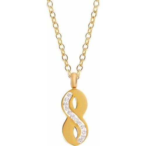RIR Minimalist Stainless Steel Symbol Infinity Symbol Necklace Unique Womens Jewellery Necklace Give Friends Gifts