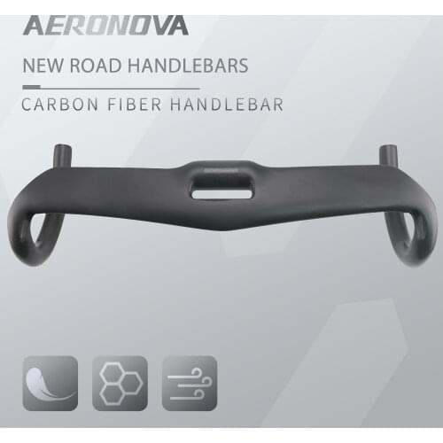 Full carbon fiber handlebar road bike 31.8mm no logo bike handlebar inner routing 400/420/440mm black UD matte
