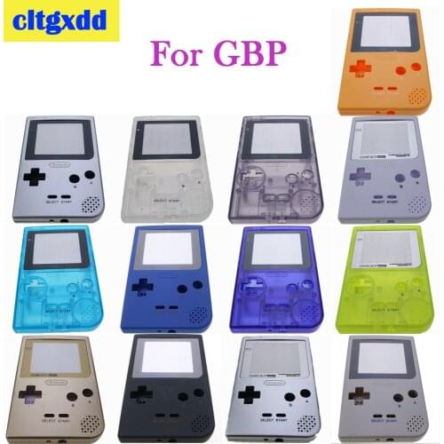 Cltgxdd Full Case Cover Housing Shell Replacement for Gameboy Pocket Game Console for GBP grey Shell Case with Buttons Ki