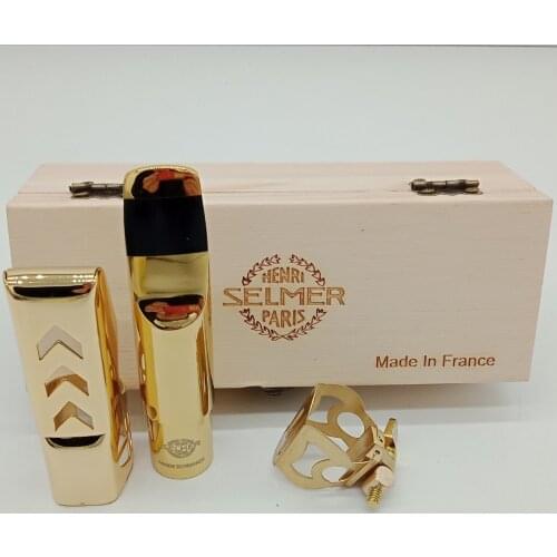 Professional Brand New Tenor Soprano Alto Saxophone Metal Mouthpiece Advanced Gold Plated Mouthpiece Sax Mouth Pieces Size 56789