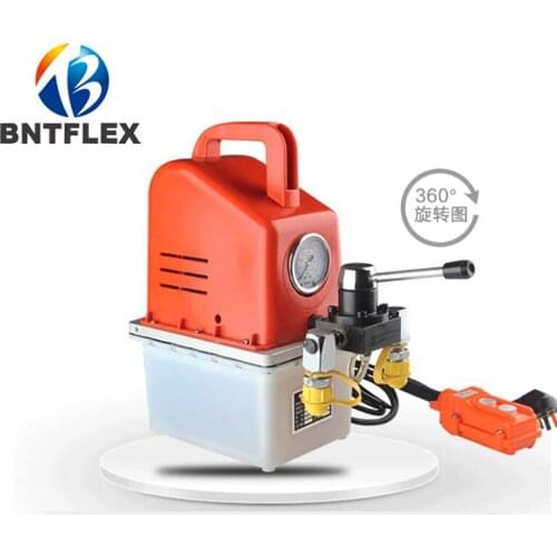 Handheld 220v 3A 50hz 0.6kw Double loop small hydraulic oil pump station