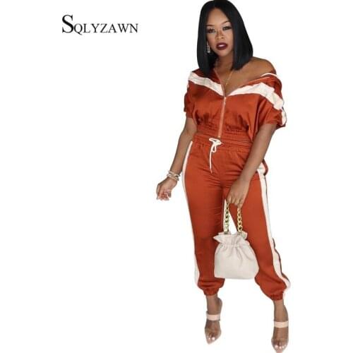 Hoodies Side Stripe 2 Piece Tracksuit Set Women Fall Casual Matching Joggers Sweatsuit Black Sports Uniform Outfit Plus Size 2XL