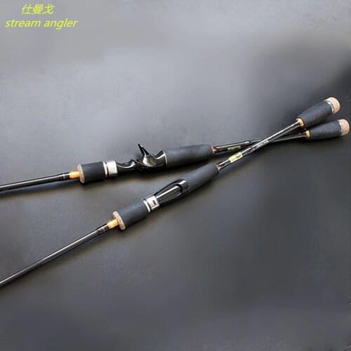 Lure fishing rod M high carbon bass rod 2tips 1.8m-2.7m spinning and baitcasting free shipping