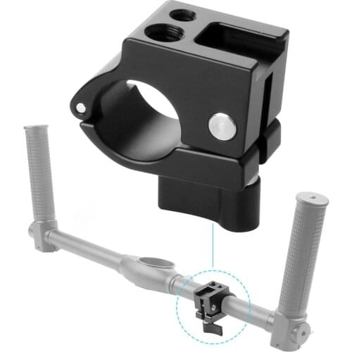 Rod Clamp 22/ 25mm Cold Shoe Mount Adapter Monitor Bracket Holder for DJI Ronin M for Zhiyun/Feiyu Gimbal Dual Handle Stabilizer