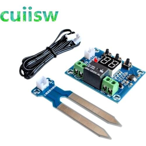 10PCS XH-M214 LED Digital Soil Moisture Humidity Sensor Controller Soil Humidity Detector Monitor Tester Hygrometer DC 12V