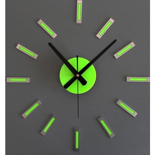2019New fashion Clock Watch Wall Clocks Horloge 3d Diy Acrylic Mirror Stickers Home Decoration Living Room Quartz Needle