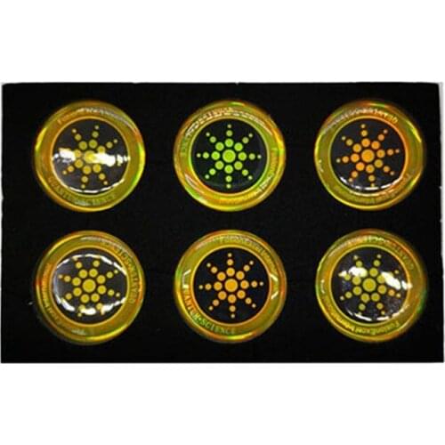 6Pcs Round Energy Phone Sticker EMF Anti Radiation Mobile Phone Sticker Paster—Valentines Day, Easter, Birthday, Christmas Gift