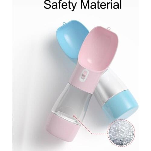 Pet Cat Dog Food Water Bottle Feeder With Food Container Drinking Bowl Dispenser Leak Proof Lock Food Grade Material Pet Product