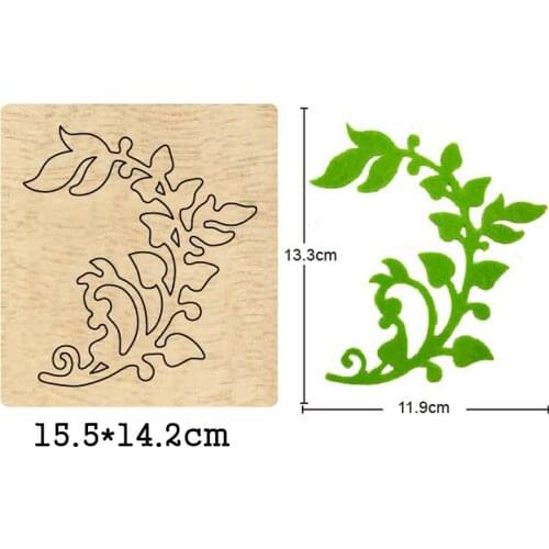 Tree Leaves Flower Wooden Mold Wood Dies For DIY Leather Cloth Paper Craft Fit Common Die Cutting Machines on the Market 2020