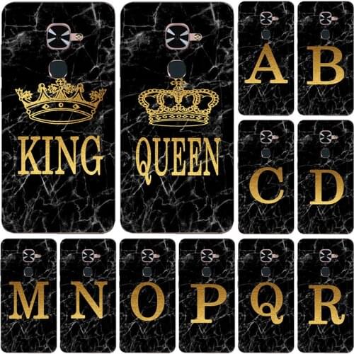 Phone Case for Letv Leeco Le Max 2 X820 X821 Marble Golden alphabet background Soft Print Cover Fundas
