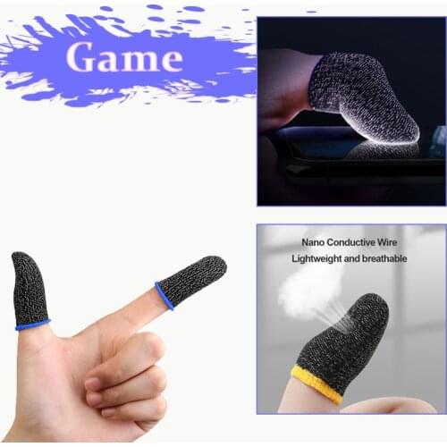 Touch Screen Gaming Thumb Gloves Breathable Game Controller Finger Sleeve For Pubg Sweat Proof Non-Scratch Finger Cover