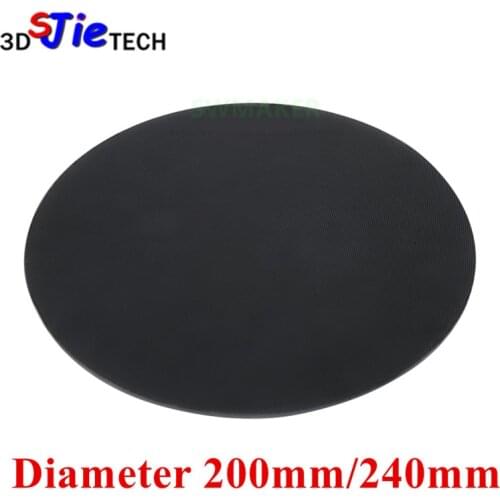 Round 200/240MM Ultrabase Heated Bed Self-adhesive 3D Printer Platform Build Surface Glass plate for anycubic pulley kossel