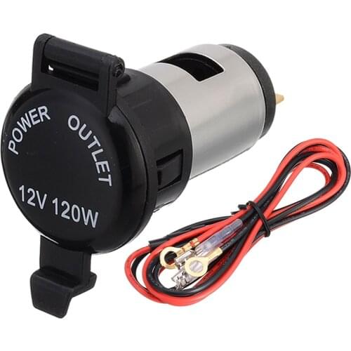 12V Waterproof Car Cigarette Lighter Power Socket Lighters Smoking Accessories for Car Motorcycle Boat with Cord