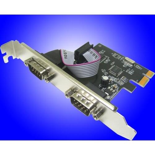 Upgraded PCI-E Serial Port Card RS232 Transfer Card PCIE Serial Port Card to COM Port 9-pin Expansion Card