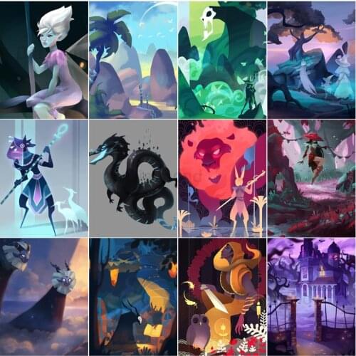 Cartoon Anime 5D Diamond Painting Abstract Dragon Embroidery Cross Stitch Kits Diy Rhinestone Full Drill Mosaic Art Home Decor