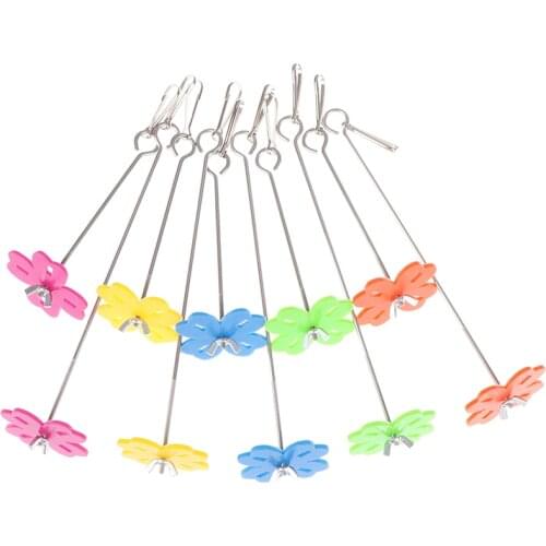 Flower Bird Parrot Cage Stainless Steel Food Feeder Fork Stick Skewer Food Meat Stick Spear Fruit Holder Birds Feeding Tool