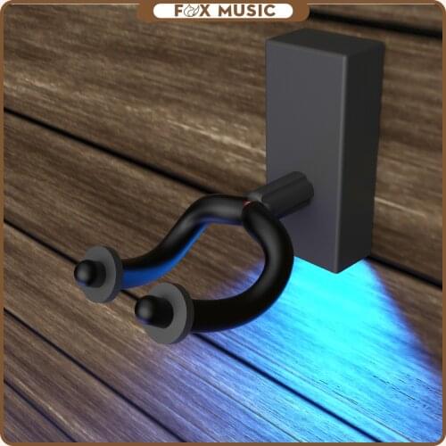 Guitar Wall Mount Bracket Holder LED Light Guitar Hanger Auto Lock Guitar Hanger For Guitar Bass Banjo Mandolin