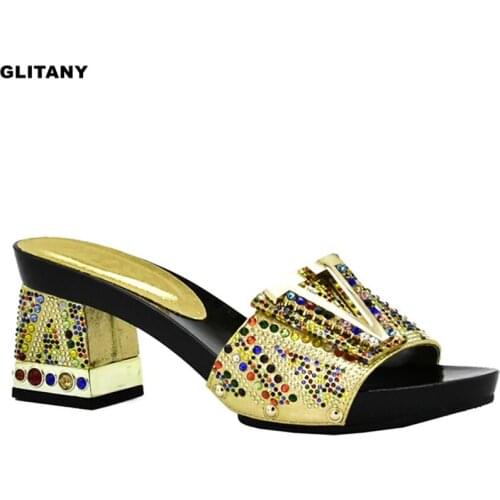 New African Slippers Summer High Heels Sexy Pumps Elegant African High Heels Women Pumps African Women Wedding Shoes Party Shoes