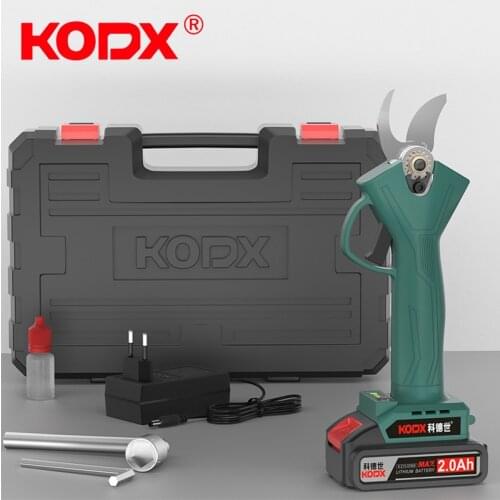 Brushless Electric Pruning Shears Cordless Secateur Rechargeable Pruning Scissors 30mm Pruners Garden Cutting Tools