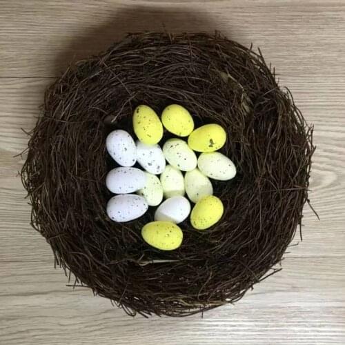 50pcs/bag 3cm PE Easter Eggs Happy Easter Decoration Home/Garden Decor Colorful Eggs Kids Gift Easter Party Favors Supplies Foam