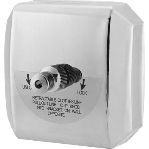 Portable Round/Square Stainless Steel Retractable Clothesline Drying Rack Rope Laundry Hanger Clothes Dryer Rope