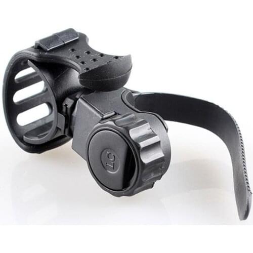 Portable Lamp Truss 360 Degree Rotation Bracket Fixed Flashlight Clip Rubber Bike Light Holder Lighting Accessories