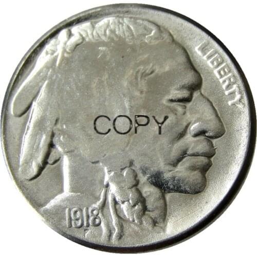 US 1918 Buffalo Nickel Five Cents Copy Decorative Coin