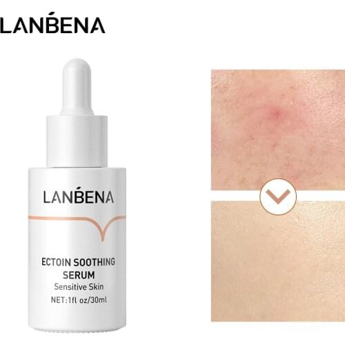 LANBENA Ectoin Soothing Serum Repair Skin Essence Lotion Smooths Skin Soothing Anti-inflammatory Hydrating Brighten Face Skin