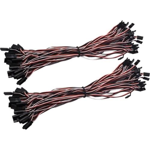 10Pcs 150-500mm Servo Extension Lead Wire Cable for RC Futaba JR Male to Female Model Airplane Accessories