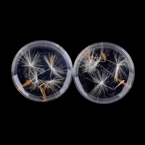 2PCS Fashion White Acylic Ear Plugs Tunnels Flesh Expansions Piercing Gauges Ears Expander Body Jewelry Party Gift