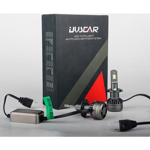 UVSCAR D8EX 2Pcs LED H7 H11 H8 9006 HB4 H1 H3 HB3 Auto Car Headlight 60W 9600LM High Low Beam Bulb 6000K
