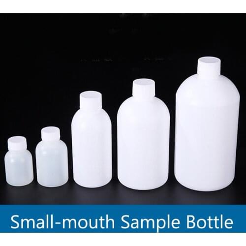 50-100mL Small Mouth Plastic Reagent Bottle HDPE Sample bottle with inner cover laboratory